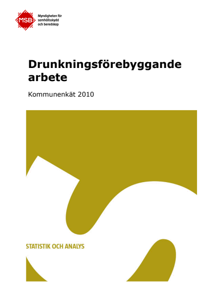 Omslagsbild för  Drunkningsförebyggande arbete : kommunenkät 2010