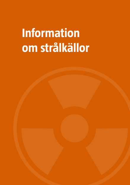 Omslagsbild för  Information om strålkällor