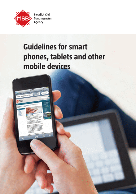Omslagsbild för  Guidelines for smart phones, tablets and other mobile devices