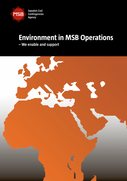 Omslagsbild för  Environment in MSB operations : we enable and support