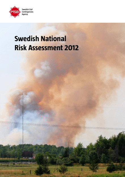 Omslagsbild för  Swedish national risk assessment 2012