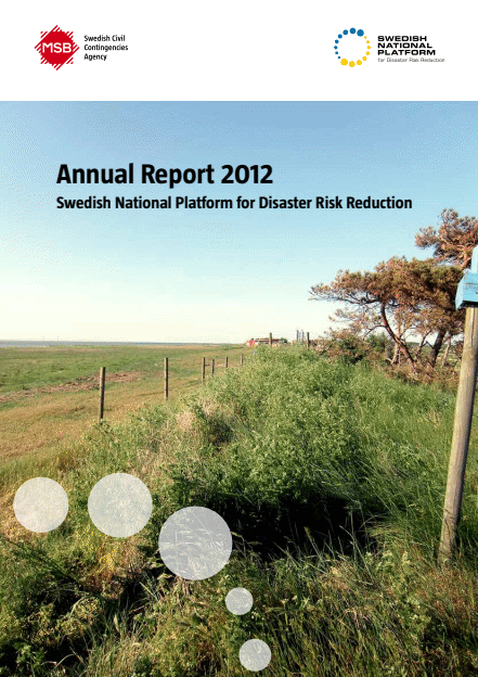 Omslagsbild för  Annual report 2012 : Swedish national platform for disaster risk reduction