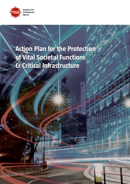 Omslagsbild för  Action Plan for the Protection of Vital Societal Functions & Critical Infrastructure