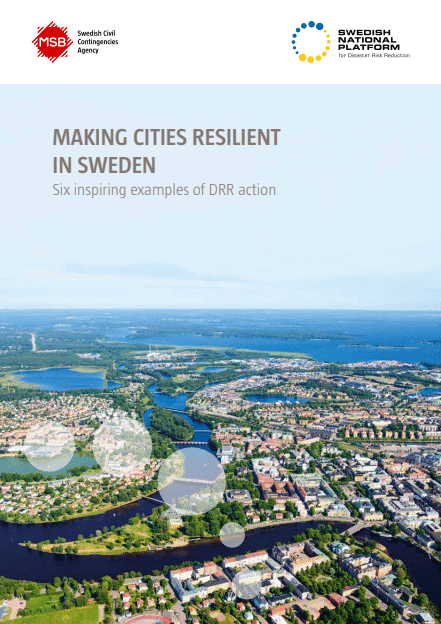 Omslagsbild för  Resilient cities in Sweden : Six inspiring examples on DRR action