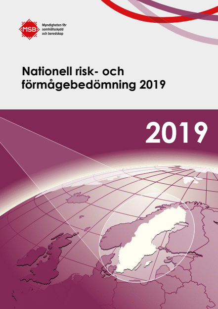 Omslagsbild för  Nationell risk- och förmågebedömning 2019