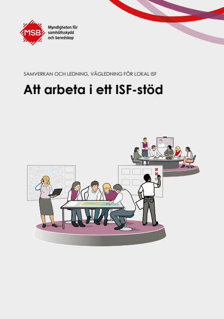 Omslagsbild för  Att arbeta i ett ISF-stöd : samverkan och ledning, vägledning för lokal ISF