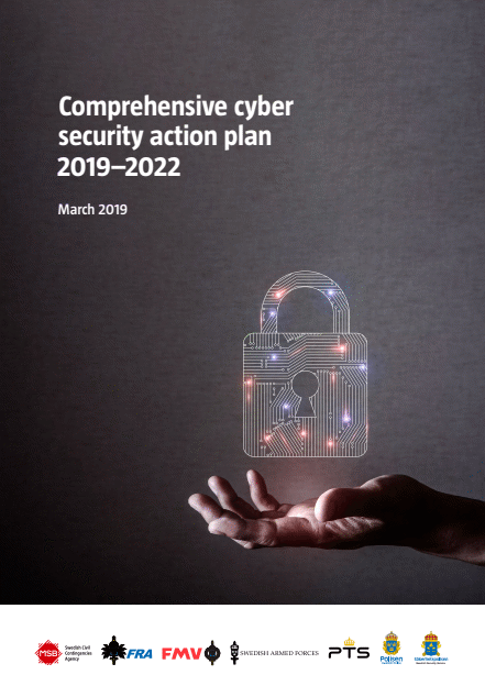 Omslagsbild för  Comprehensive cyber security action plan 2019–2022 – March 2019