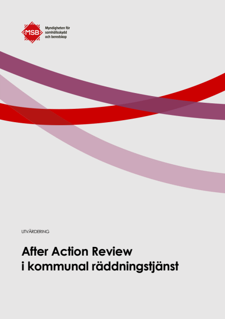 Omslagsbild för  After Action Review i kommunal räddningstjänst : utvärdering 