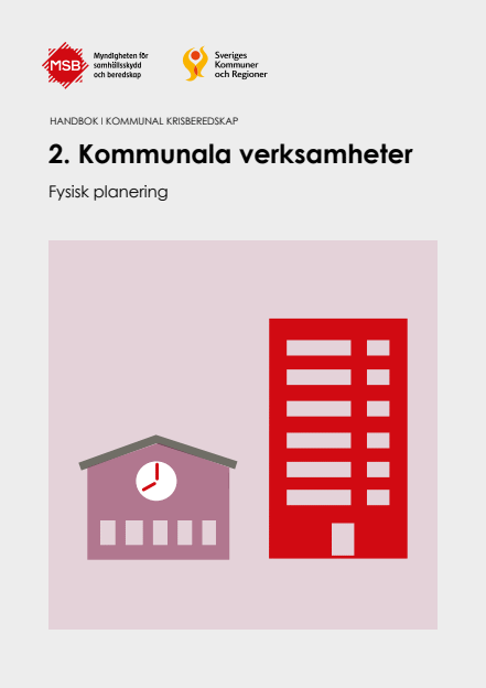Omslagsbild för  Handbok i kommunal krisberedskap : 2. Kommunala verksamheter, Fysisk planering