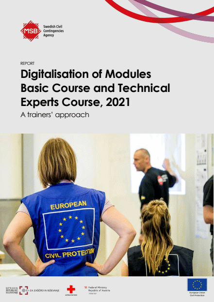 Omslagsbild för  Digitalisation of modules basic course and technical experts course, 2021 : A trainers’ approach