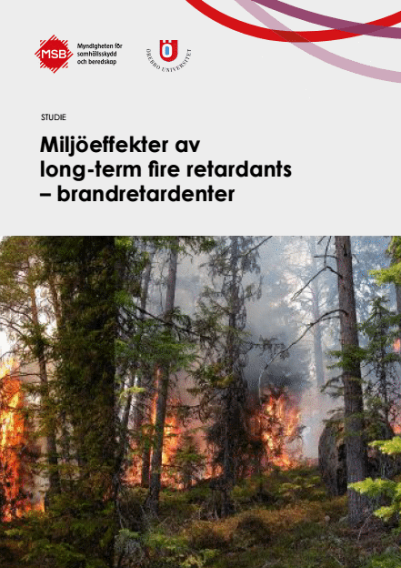 Omslagsbild för  Miljöeffekter av long-term fire retardants-brandretardenter