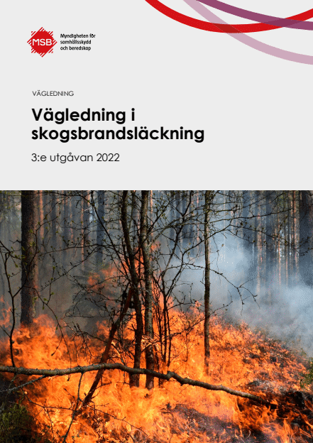 Omslagsbild för  Vägledning i skogsbrandsläckning - 3:e utgåvan 2022