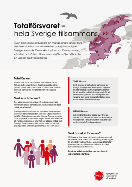 Omslagsbild för  Totalförsvaret - hela Sverige tillsammans