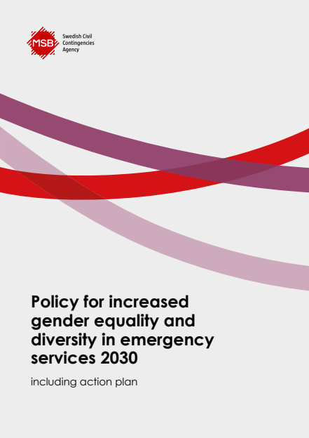 Omslagsbild för  Policy for increased gender equality and diversity in emergency services 2030 including action plan