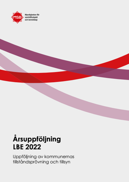 Omslagsbild för  Årsuppföljning LBE 2022 : uppföljning av kommunernas tillståndsprövning och tillsyn