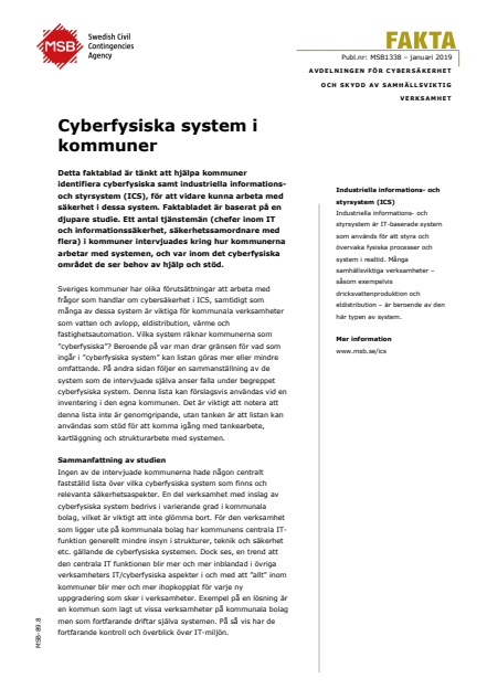 Cyberfysiska system i kommuner