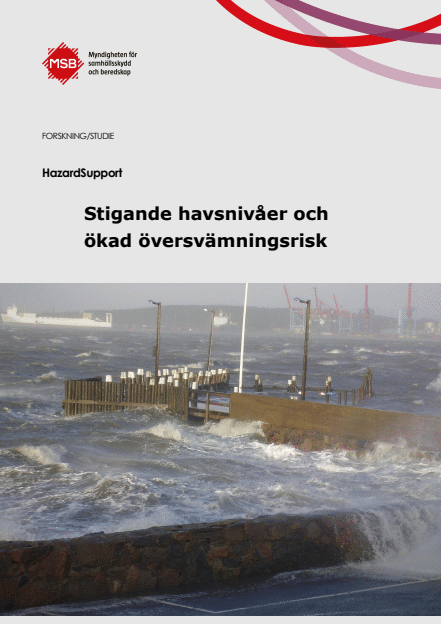 Omslagsbild för  HazardSupport : stigande havsnivåer och ökad översvämningsrisk