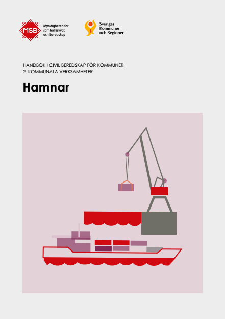 Omslagsbild för  Handbok i civil beredskap för kommuner : 2. Kommunala verksamheter - Hamnar