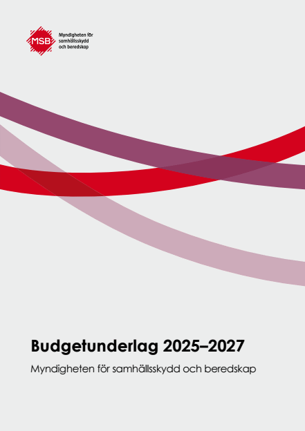 Omslagsbild för  Budgetunderlag 2025–2027 : Myndigheten för samhällsskydd och beredskap