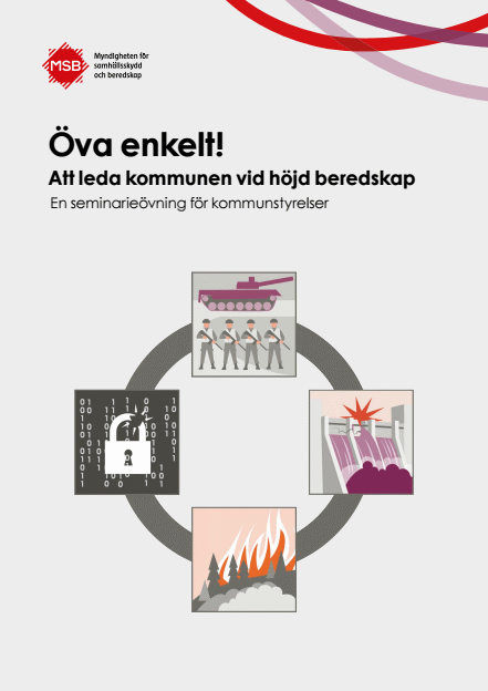 Omslagsbild för  Öva enkelt! Att leda kommunen vid höjd beredskap - En seminarieövning för kommunstyrelser