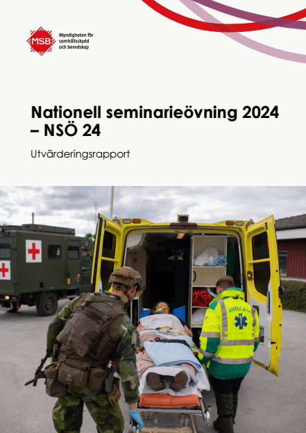 Omslagsbild för  Nationell seminarieövning 2024 - NSÖ 24 : utvärderingsrapport