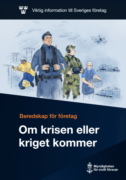 Omslagsbild för  Beredskap för företag : Om krisen eller kriget kommer