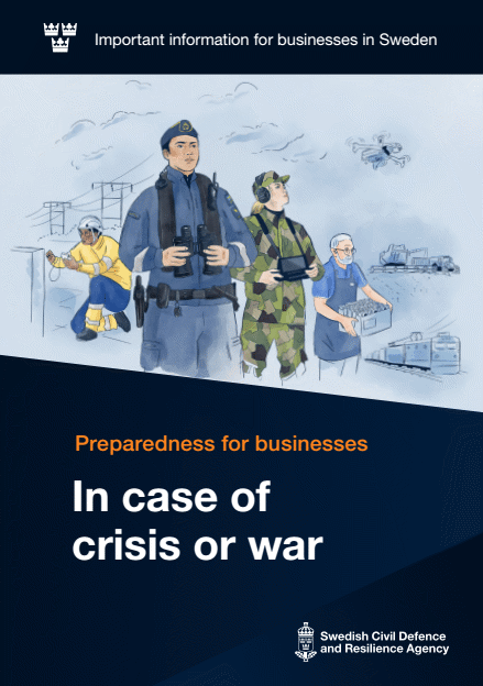 Omslagsbild för  Preparedness for businesses : In case of crisis or war