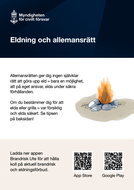 Omslagsbild för  Eldning och allemansrätt : Kort