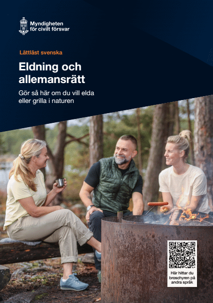 Omslagsbild för  Eldning och allemansrätt : Gör så här om du vill elda eller grilla i naturen : På lätt svenska