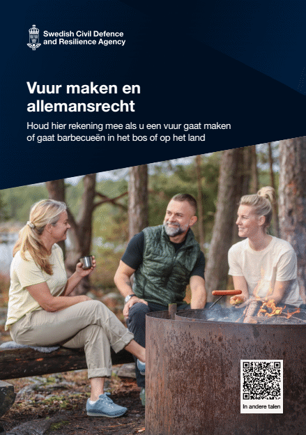 Omslagsbild för  Vuur maken en allemansrecht : Houd hier rekening mee als u een vuur gaat maken of gaat barbecueën in het bos of op het land