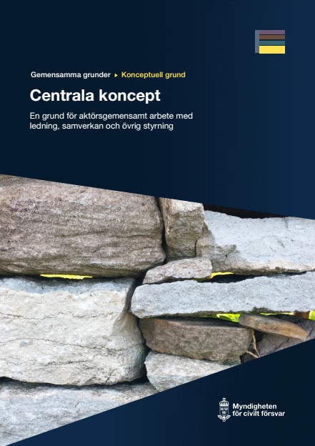 Omslagsbild för  Centrala koncept - En grund för aktörsgemensamt arbete med ledning, samverkan och övrig styrning