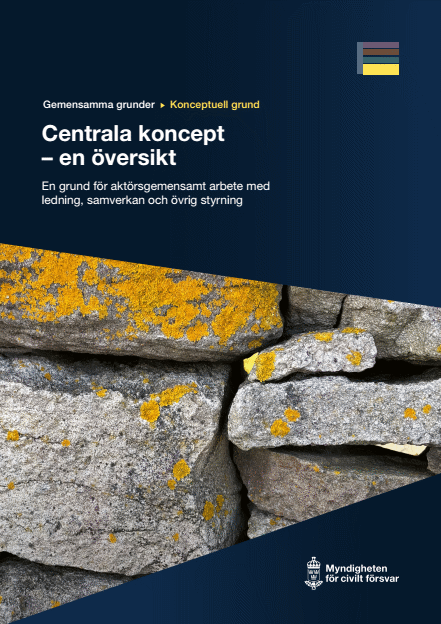 Omslagsbild för  Centrala koncept – en översikt. En grund för aktörsgemensamt arbete med ledning, samverkan och övrig styrning