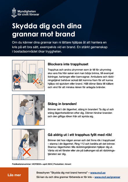 Omslagsbild för  Skydda dig och dina grannar mot brand