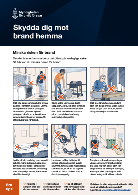 Omslagsbild för  Skydda dig mot brand hemma