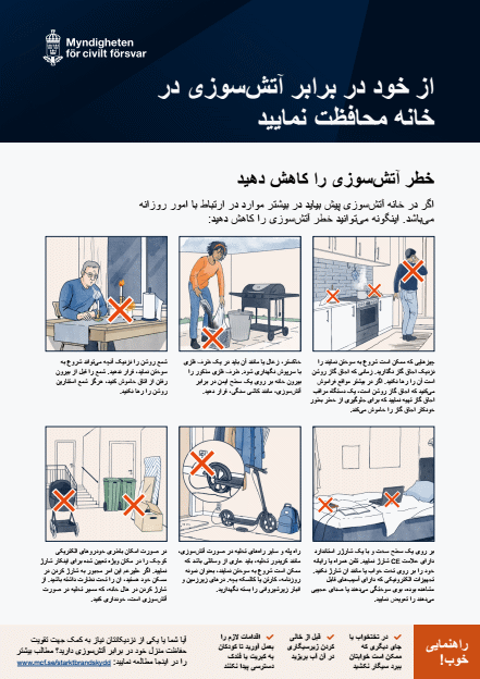 Omslagsbild för  Skydda dig mot brand hemma - persisk version