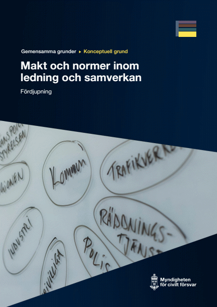 Omslagsbild för  Gemensamma grunder - konceptuell grund - Makt och normer inom ledning och samverkan - fördjupning