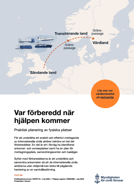 Omslagsbild för  Var förberedd när hjälpen kommer : Praktisk planering av fysiska platser