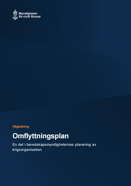 Omslagsbild för  Omflyttningsplan : En del i beredskapsmyndigheternas planering av krigsorganisation