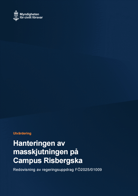 Omslagsbild för  Hanteringen av masskjutningen på Campus Risbergska