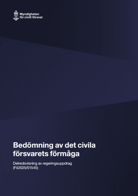 Omslagsbild för  Bedömning av det civila försvarets förmåga