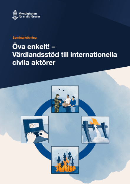 Omslagsbild för  Öva enkelt! – Värdlandsstöd till internationella civila aktörer - Seminarieövning