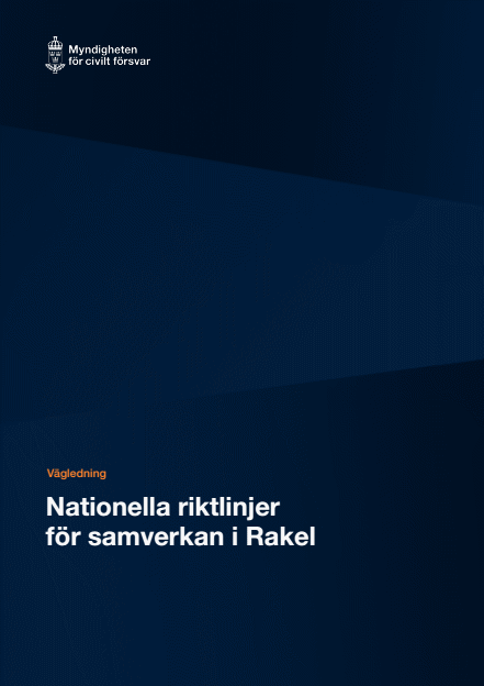 Omslagsbild för  Nationella riktlinjer för samverkan i Rakel : Vägledning