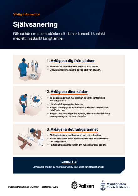 Omslagsbild för  Självsanering : viktig information 