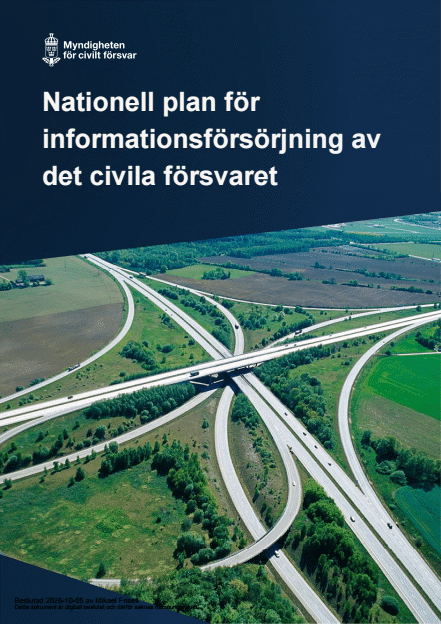 Omslagsbild för  Nationell plan för informationsförsörjning av det civila försvaret