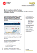 Informationssäkerhet.se : information från MSB och andra myndigheter om säker hantering av information i samhället